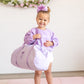 Custom Embroidered Seersucker Toddler Duffle Bag - Purple