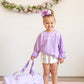 Custom Embroidered Seersucker Toddler Duffle Bag - Purple