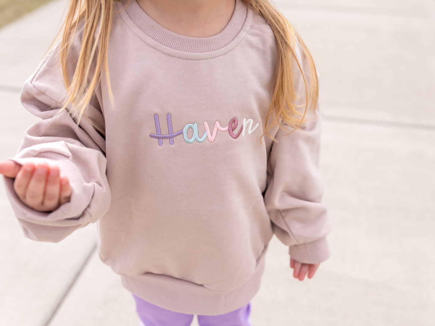 Custom Embroidered Sweatshirt Romper - more colors