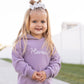 Custom Embroidered Organic Cotton Hoodie Jogger Set - Purple