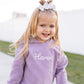 Custom Embroidered Organic Cotton Hoodie Jogger Set - Purple