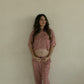 Women's Boxy Tee Lounge Set | Red Gingham