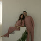 Women's Boxy Tee Lounge Set | Red Gingham
