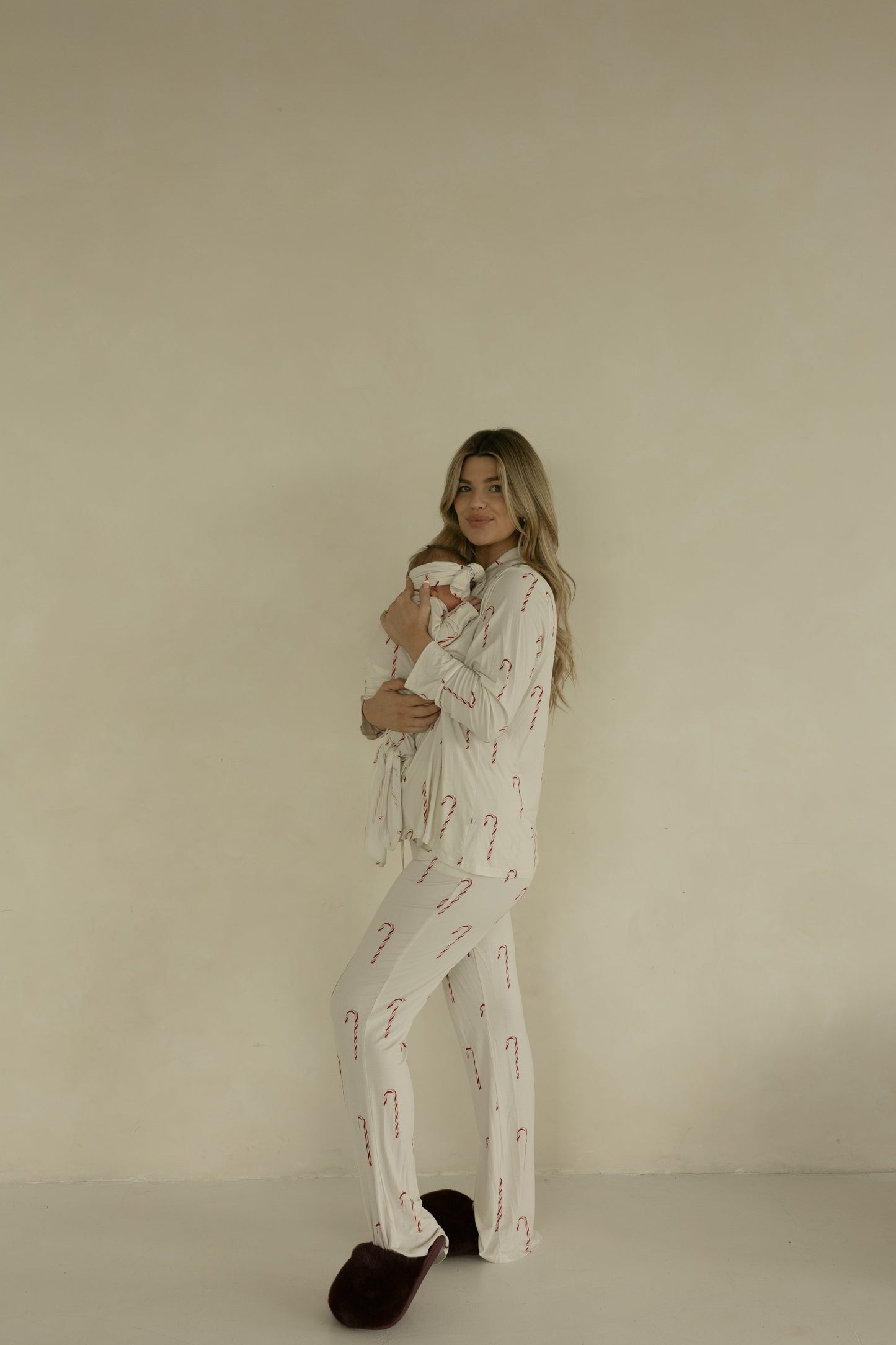 Long Sleeve Women's Bamboo Pajamas | Candy Cane