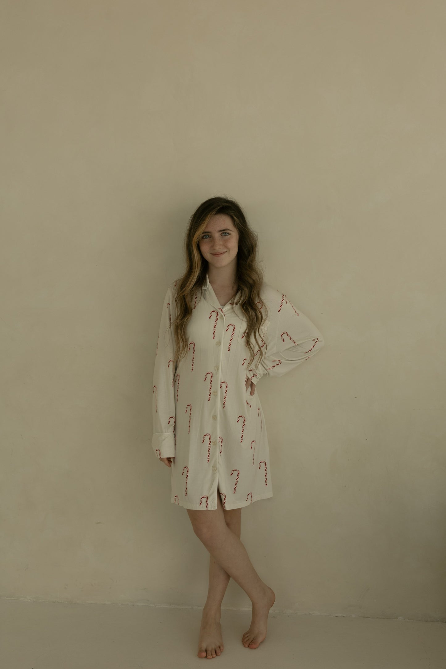 Women's Bamboo Sleeping Dress | Candy Cane