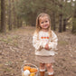 Benutzerdefiniertes Herbst-Sweatshirt mit Rundhalsausschnitt und Stickerei - Kürbisse