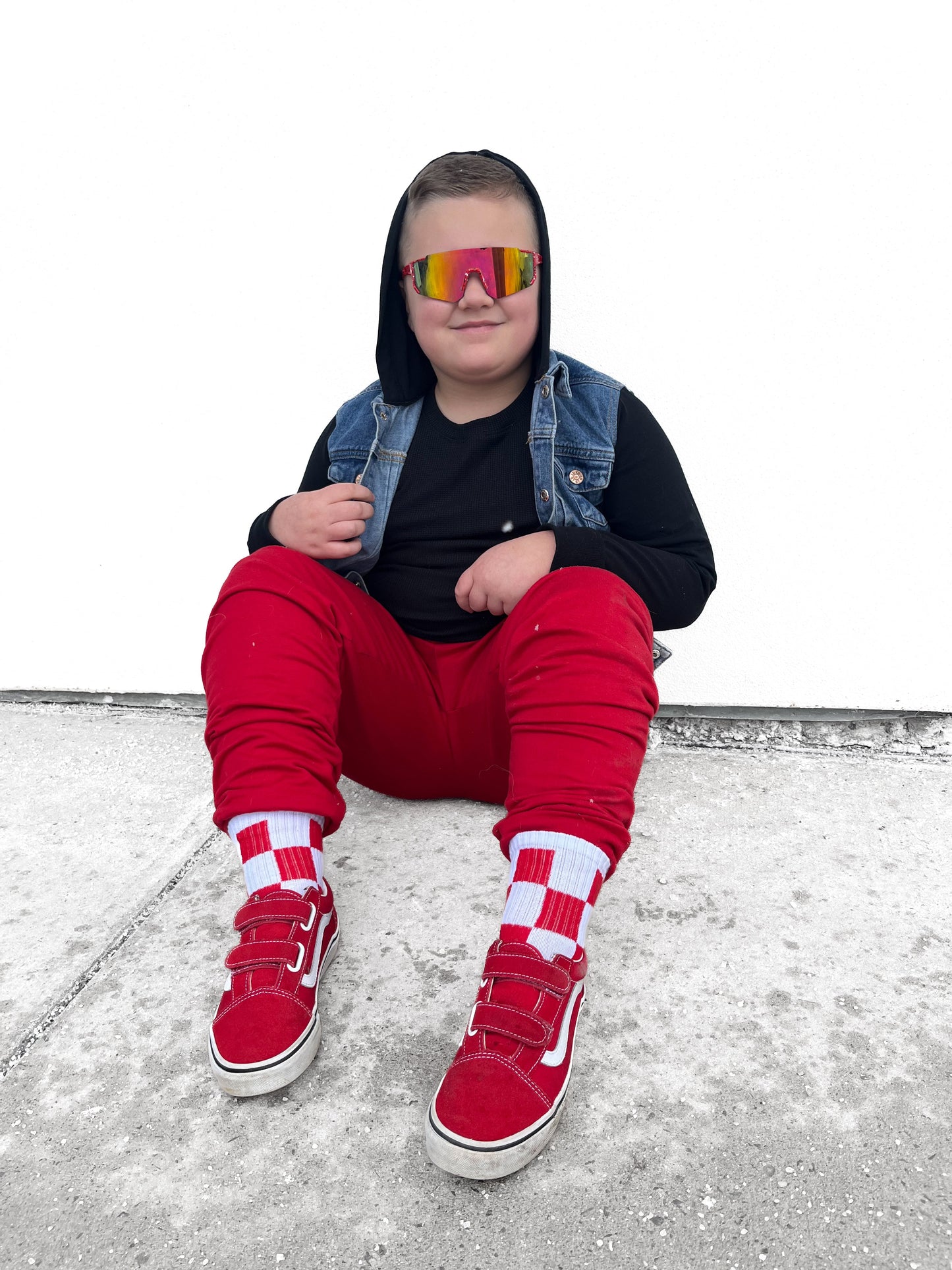 Red + White Checker
