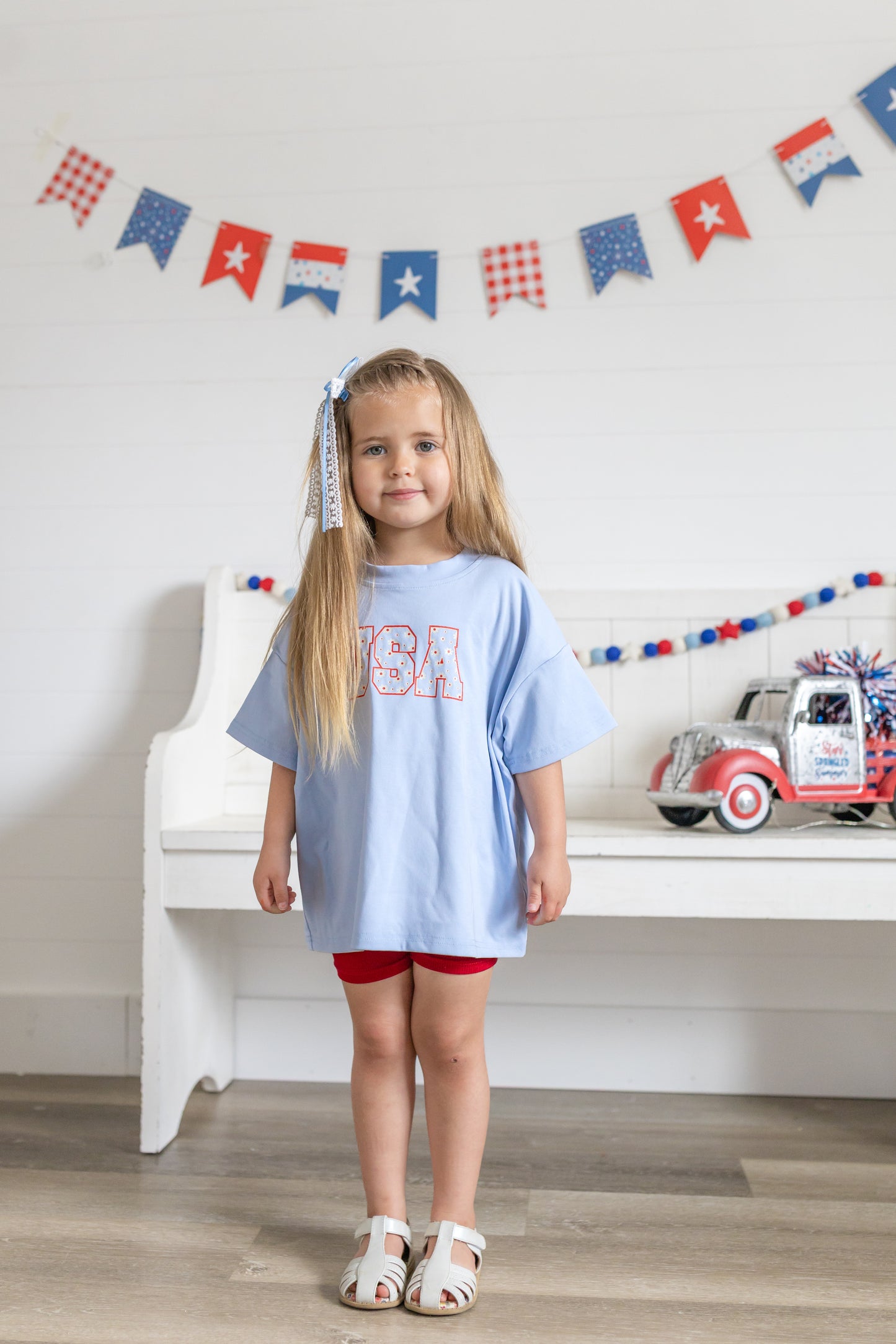 USA Daisy Oversized T-Shirt