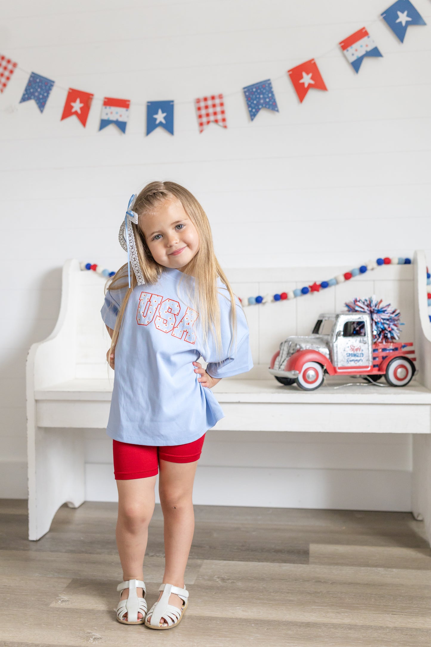 USA Daisy Oversized T-Shirt