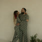 Men's Bamboo Pajamas | Santa Checkerboard