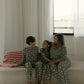 Pre-Teen Straight Leg Bamboo Pajamas | Santa Checkerboard