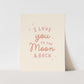 {Pink} I Love you to the Moon and Back Art Print