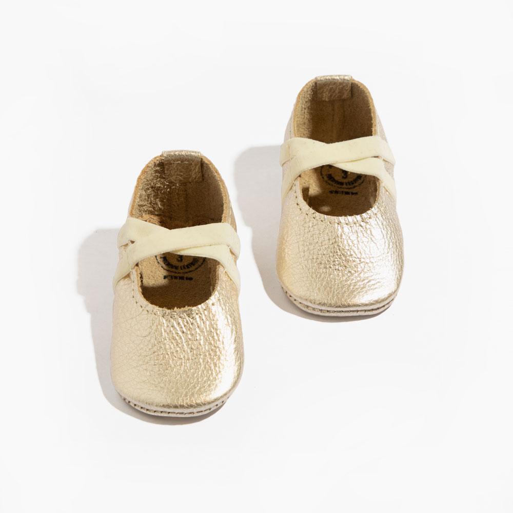 Platinum Ballet Slipper Baby Shoe