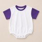 Custom Embroidered Organic Cotton T-Shirt Romper - Football Team Spirit