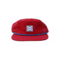 Nylon Five-Panel Hat in Red