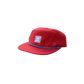 Nylon Five-Panel Hat in Red