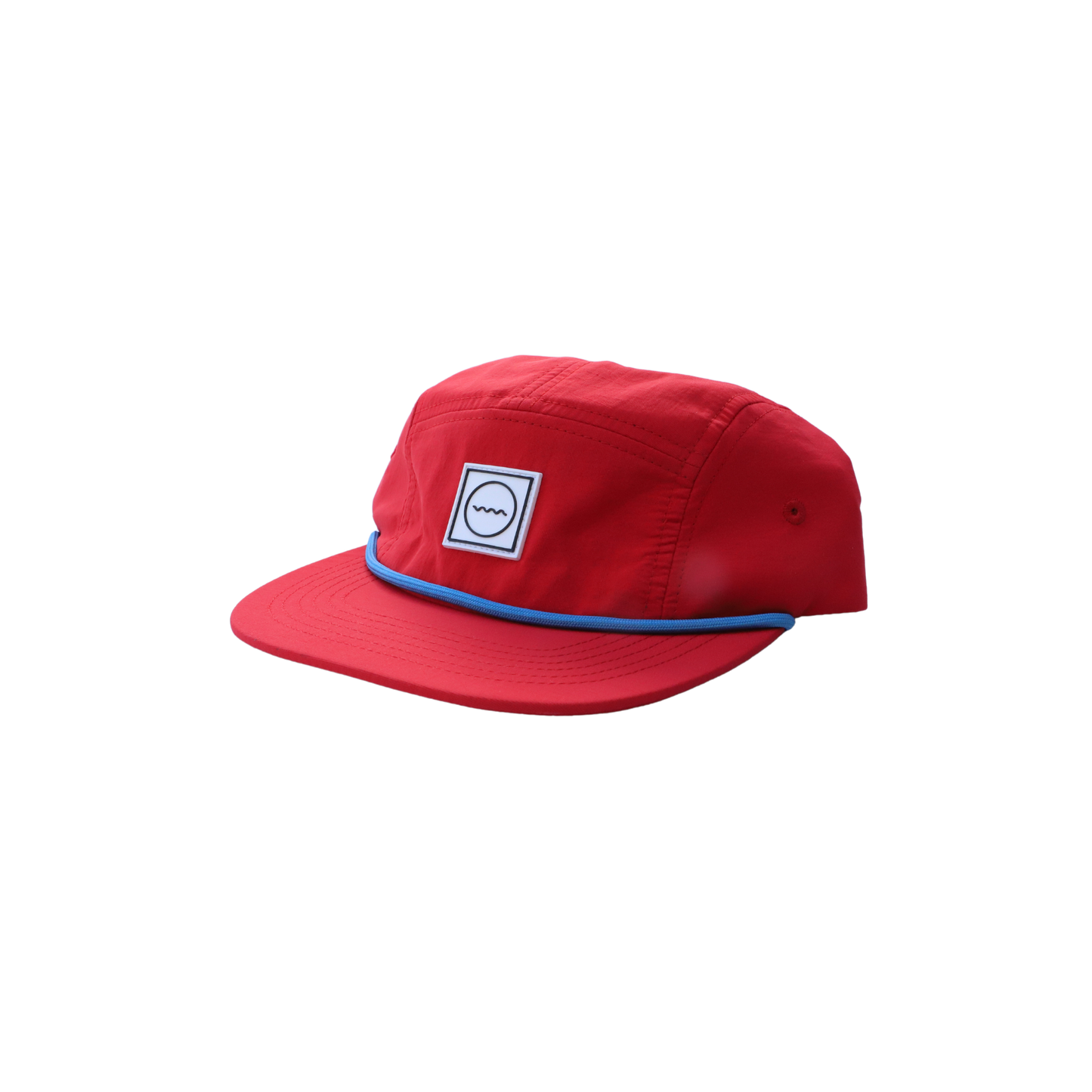 Nylon Five-Panel Hat in Red