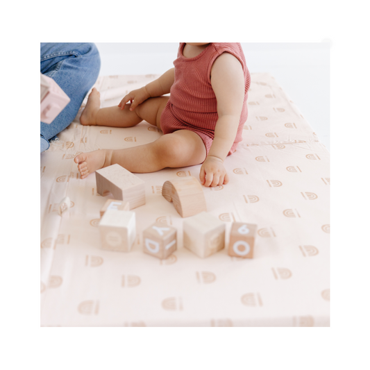 Rainbow Peach Organic Cotton Mat