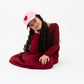 Light Pink Terry Heart Hat