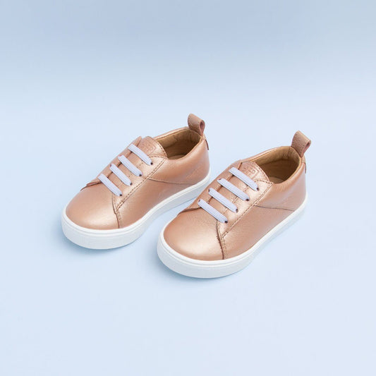 Rose Gold Classic Lace Up Sneaker