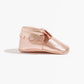 Rose Gold Bow Baby Shoe