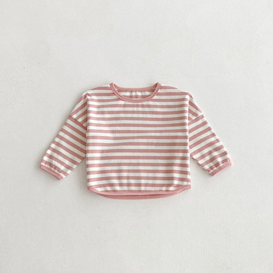 Casual Striped Fall T-shirt