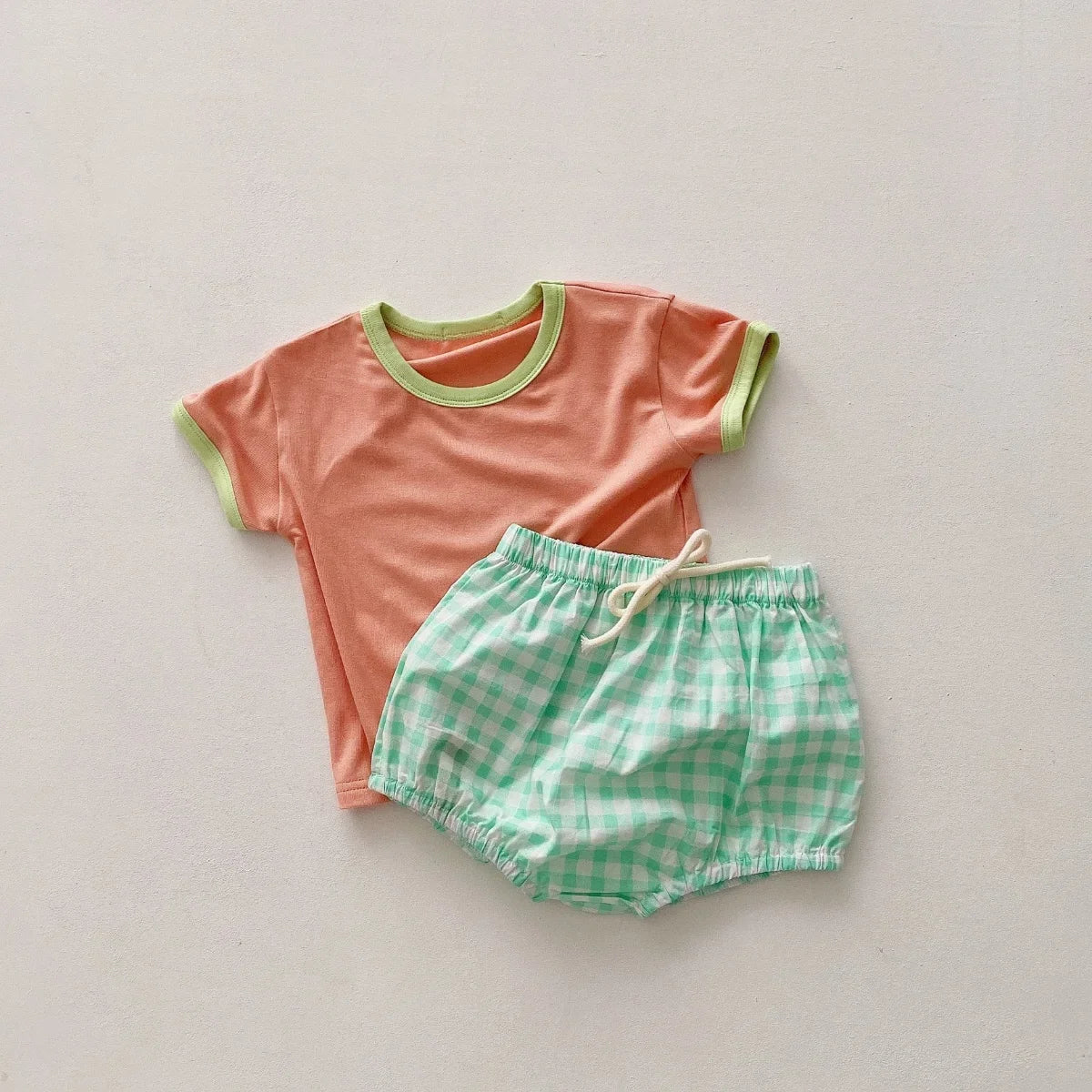 Checkered Playtime Shorts Set