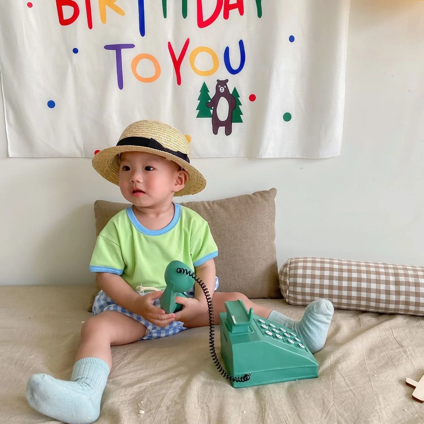 Checkered Playtime Shorts Set