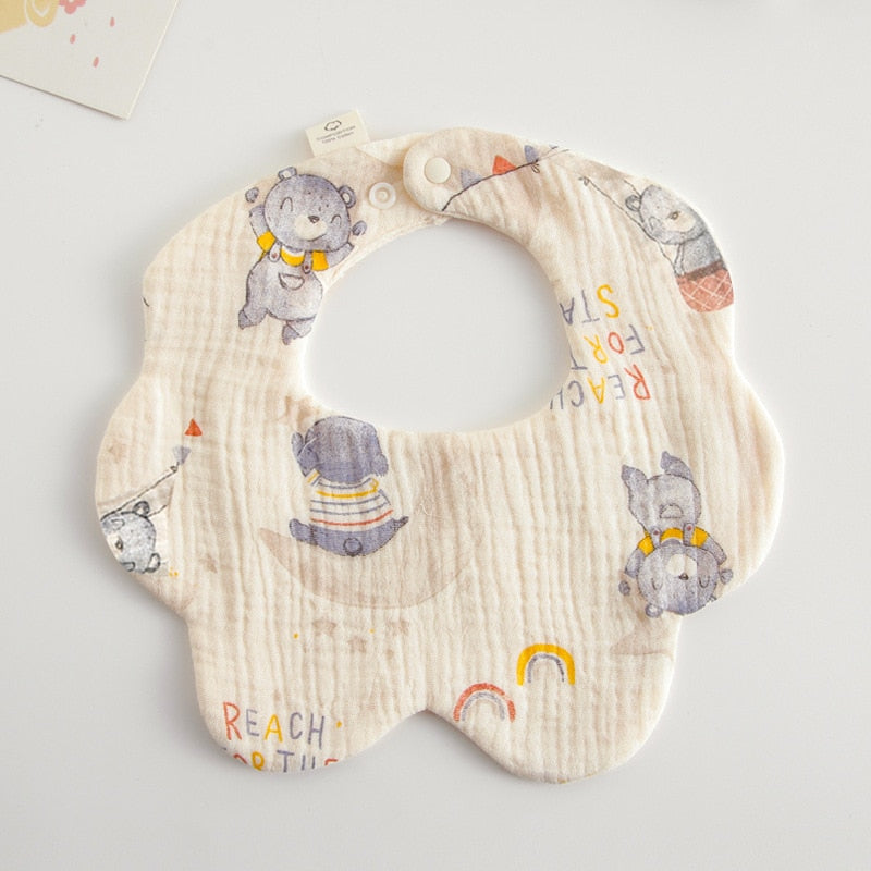 Round Petal Feeding Bib