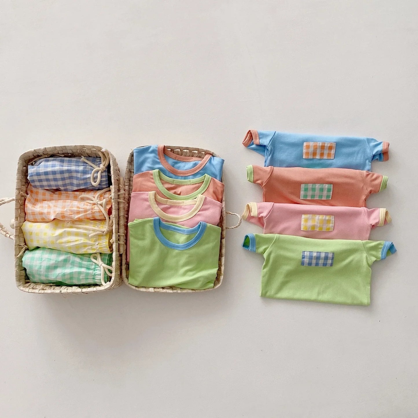 Checkered Playtime Shorts Set