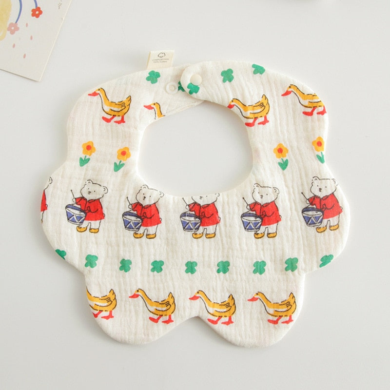 Round Petal Feeding Bib