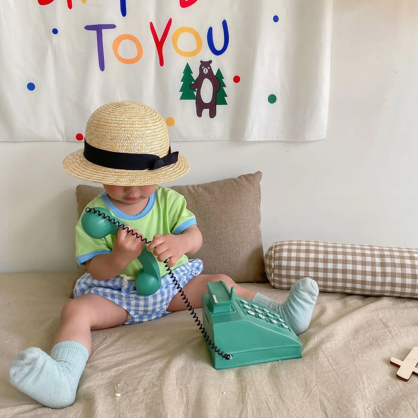 Checkered Playtime Shorts Set