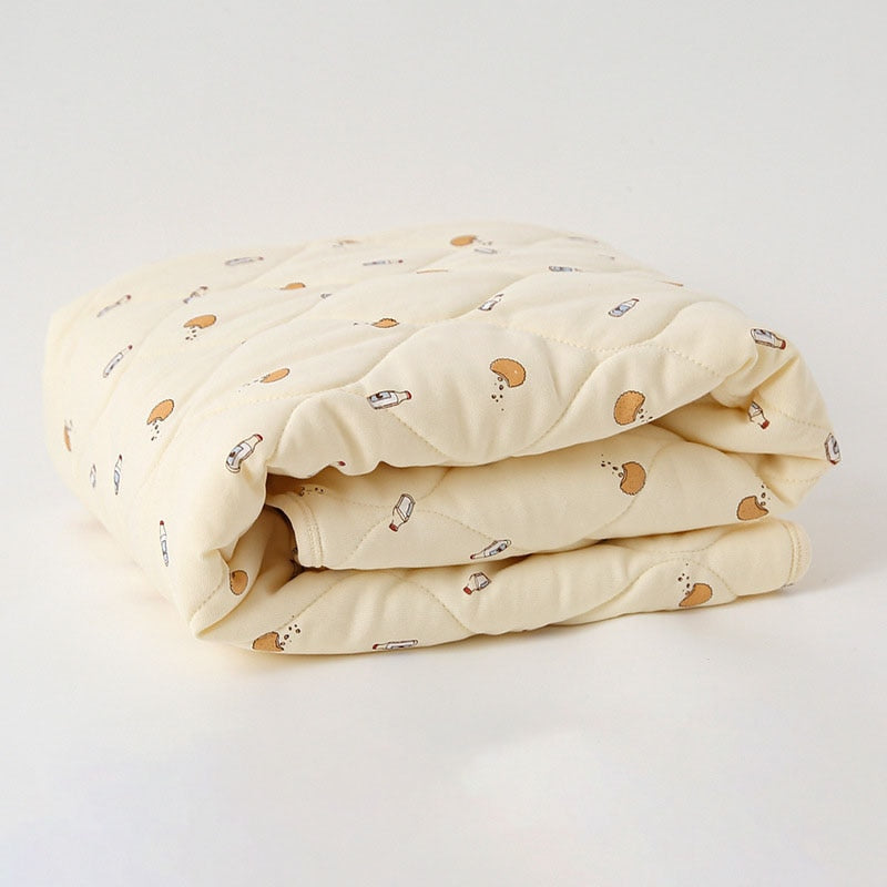 Thick Cotton Fleece Blanket With Cute Prints