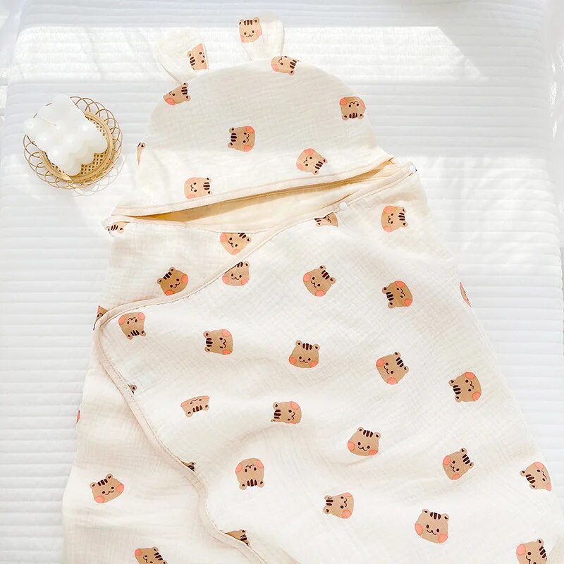 Hooded Cartoon Printed Towel