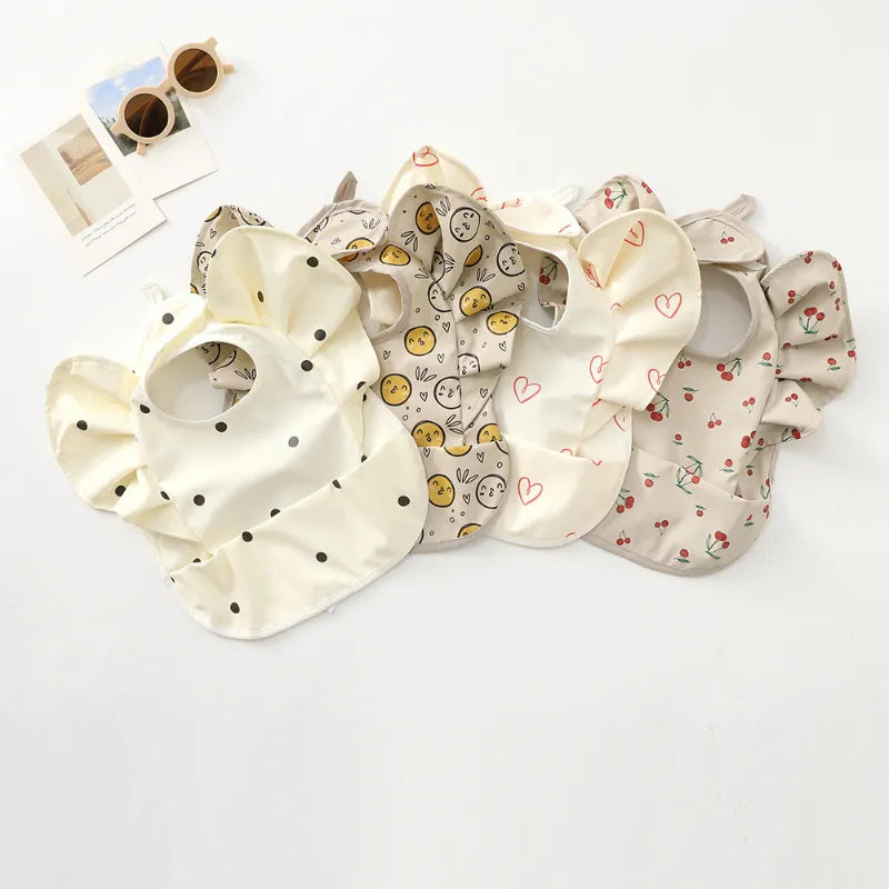 Assorted Waterproof Ruffle Bibs