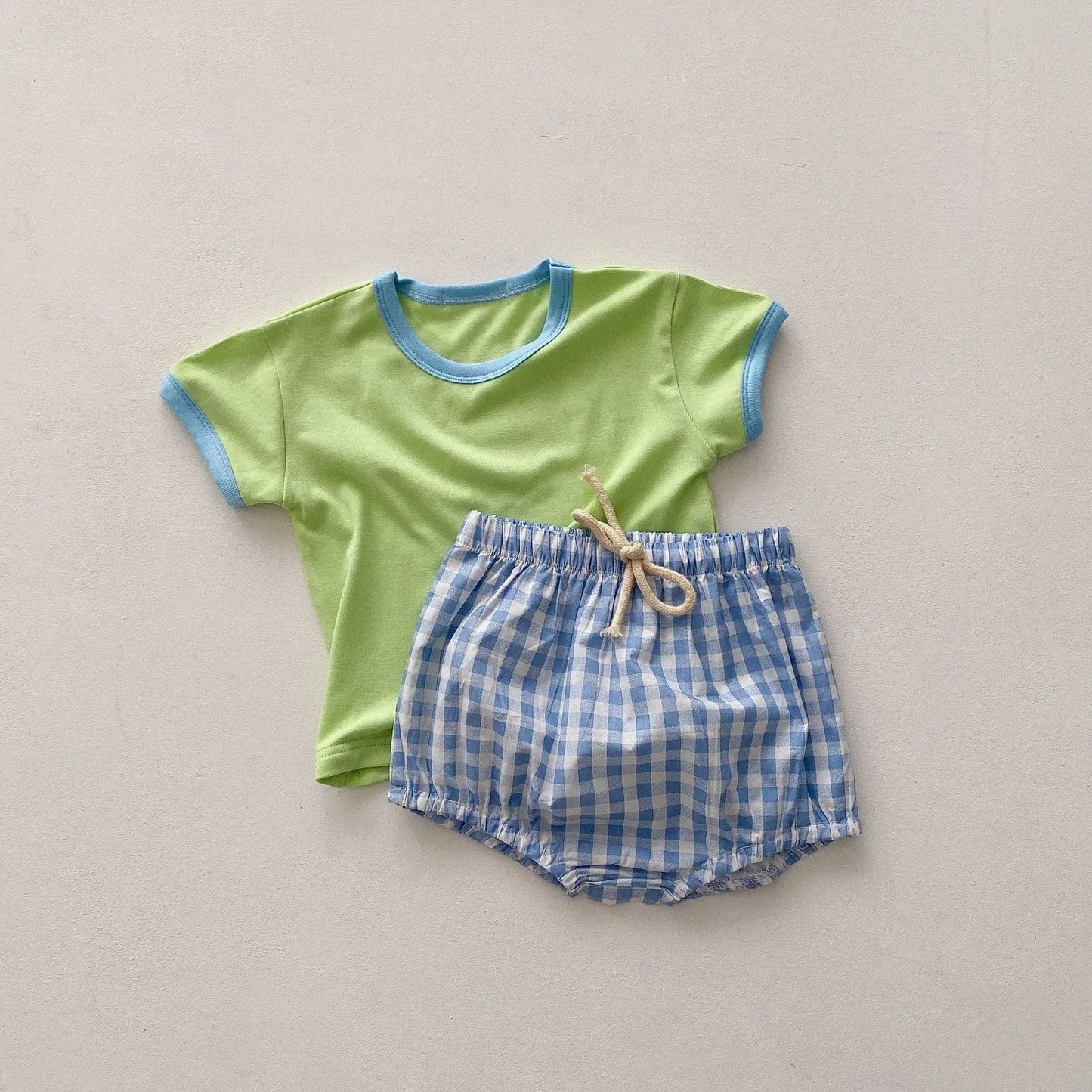Checkered Playtime Shorts Set