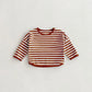 Casual Striped Fall T-shirt