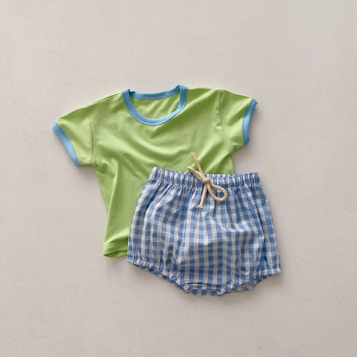 Checkered Playtime Shorts Set