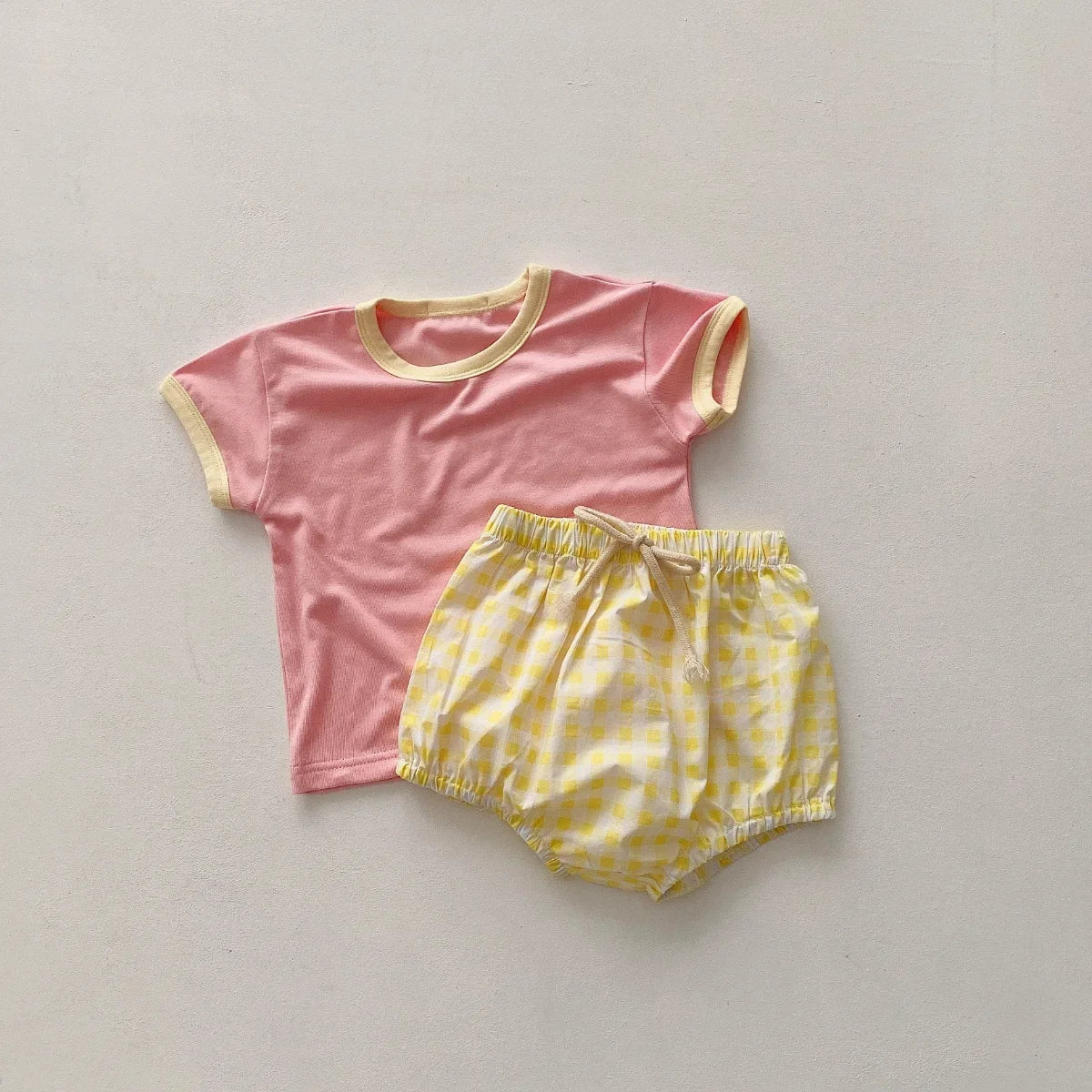 Checkered Playtime Shorts Set