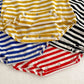 Striped Boys One Piece Short Sleeve Bodysuit