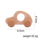 Montessori Educational Smooth Maple Wood Toy Cars