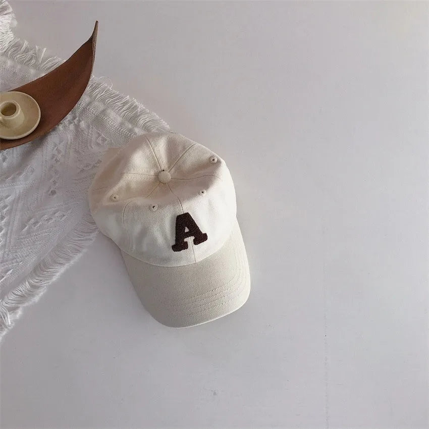 Plush Letter Baseball Cap