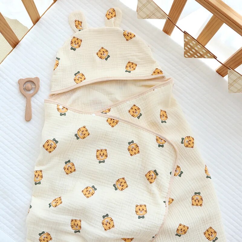 Hooded Cartoon Printed Towel