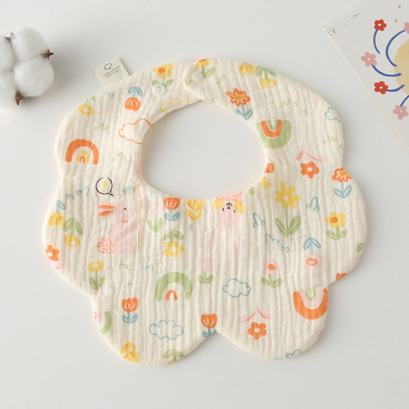 Round Petal Feeding Bib