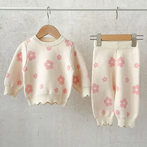 Flower Power Knitted Set