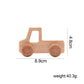 Montessori Educational Smooth Maple Wood Toy Cars