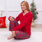 Christmas Bamboo Unisex Pajama Pants – Classic Red Tartan Plaid