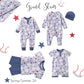 Grand Slam Baseball Bamboo Shorty Romper for Baby Boys
