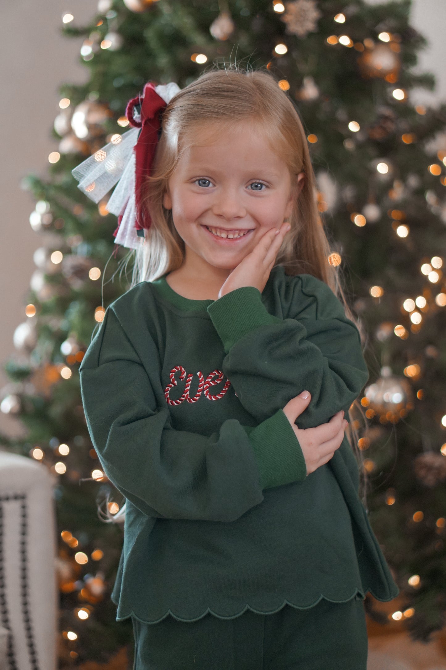 Weihnachts-Colorblock-Schößchen