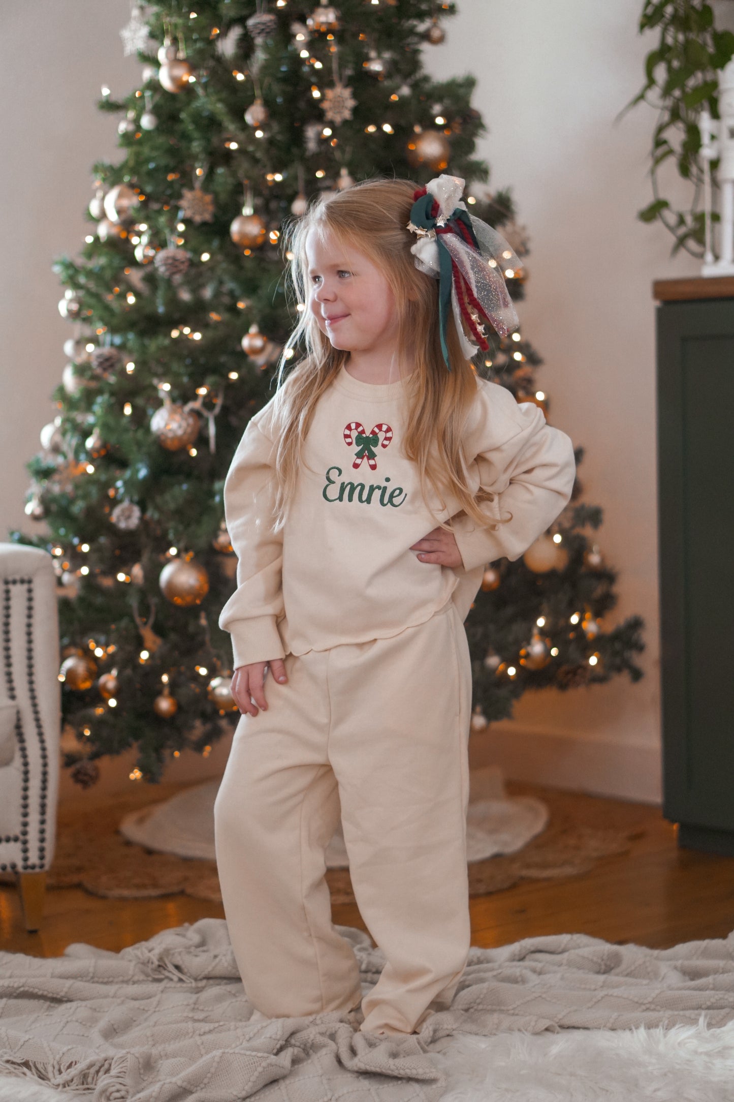 Weihnachts-Colorblock-Schößchen